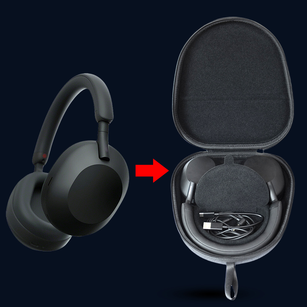 Estuche de viaje duro EVA, est - Sony Headphone Wh-1000Xm5 reseña y precio
