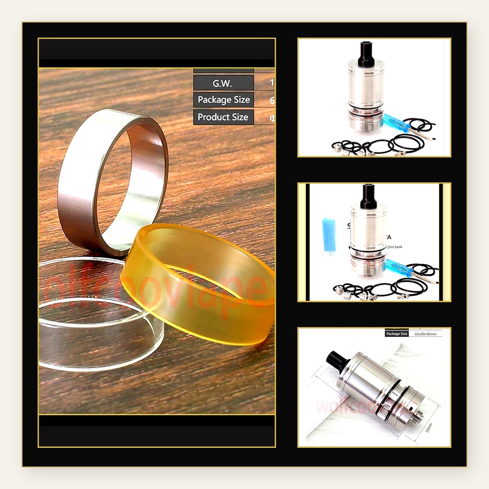 Atomizador de Tanque Lindy RTA - Vaping Air reseña y precio